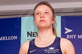 The Boat Race season 2014 - Crew Announcement and Weigh In: The 2014 Women's Boat Race crews:  Oxford 3 seat Maxie Scheske - 64.8kg..
BNY Mellon Centre,
London EC4V 4LA,
London,
United Kingdom,
on 10 March 2014 at 11:46, image #27