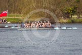 The Women's Boat Race and Henley Boat Races 2014: The Intercollegiate women's race. The Wadham College (Oxford) boat approaching the finish line..
River Thames,
Henley-on-Thames,
Buckinghamshire,
United Kingdom,
on 30 March 2014 at 13:28, image #43