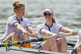 The Women's Boat Race and Henley Boat Races 2014: The Intercollegiate Women 's Race, in the Trinity College boat at bow Nina Kamcev, 2 Alexa Pohl..
River Thames,
Henley-on-Thames,
Buckinghamshire,
United Kingdom,
on 30 March 2014 at 13:39, image #55