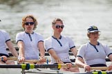 The Women's Boat Race and Henley Boat Races 2014: The Intercollegiate Women 's Race, in the Trinity College boat 5 seat Blanka Kesek, 6 Daisy Gomersall and 7 Julia Attwood..
River Thames,
Henley-on-Thames,
Buckinghamshire,
United Kingdom,
on 30 March 2014 at 13:39, image #59