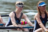 The Women's Boat Race and Henley Boat Races 2014: The Intercollegiate Women 's Race, in the Wadham College boat 6 seat Stephanie Hall, 7 Katia Mandaltsi..
River Thames,
Henley-on-Thames,
Buckinghamshire,
United Kingdom,
on 30 March 2014 at 13:39, image #67