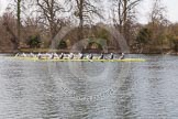 The Women's Boat Race and Henley Boat Races 2014: The Women's Reserves - Osiris v. Blondie race. Osiris (Oxford) is now ahead of Blondie (Cambridge)..
River Thames,
Henley-on-Thames,
Buckinghamshire,
United Kingdom,
on 30 March 2014 at 14:16, image #160