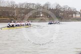 The OUWBC Eight is pulling away again during the third race