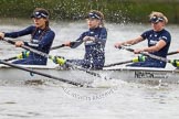 The Boat Race season 2016 - Women's Boat Race Trial Eights (OUWBC, Oxford): "Scylla", here 4-Rebecca Te Water Naude, 3-Elettra Ardissino, 2-Merel Lefferts.
River Thames between Putney Bridge and Mortlake,
London SW15,

United Kingdom,
on 10 December 2015 at 12:18, image #142