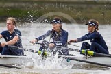 The Boat Race season 2016 - Women's Boat Race Trial Eights (OUWBC, Oxford): "Scylla", here 5-Anastasia Chitty, 4-Rebecca Te Water Naude, 3-Elettra Ardissino.
River Thames between Putney Bridge and Mortlake,
London SW15,

United Kingdom,
on 10 December 2015 at 12:18, image #144