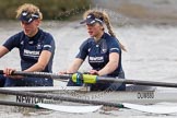 The Boat Race season 2016 - Women's Boat Race Trial Eights (OUWBC, Oxford): "Scylla", here 2-Merel Lefferts, bow-Issy Dodds.
River Thames between Putney Bridge and Mortlake,
London SW15,

United Kingdom,
on 10 December 2015 at 12:19, image #150