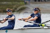 The Boat Race season 2016 - Women's Boat Race Trial Eights (OUWBC, Oxford): "Scylla", here stroke-Emma Lukasiewicz, 7-Lauren Kedar.
River Thames between Putney Bridge and Mortlake,
London SW15,

United Kingdom,
on 10 December 2015 at 12:19, image #152