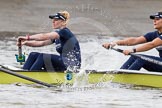 The Boat Race season 2016 - Women's Boat Race Trial Eights (OUWBC, Oxford): "Charybdis", here 4-Emma Spruce, 3-Lara Pysden.
River Thames between Putney Bridge and Mortlake,
London SW15,

United Kingdom,
on 10 December 2015 at 12:19, image #157