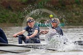 The Boat Race season 2016 - Women's Boat Race Trial Eights (OUWBC, Oxford): "Scylla", here 2-Merel Lefferts, bow-Issy Dodds.
River Thames between Putney Bridge and Mortlake,
London SW15,

United Kingdom,
on 10 December 2015 at 12:20, image #164