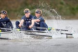 The Boat Race season 2016 - Women's Boat Race Trial Eights (OUWBC, Oxford): "Scylla", here 3-Elettra Ardissino, 2-Merel Lefferts, bow-Issy Dodds.
River Thames between Putney Bridge and Mortlake,
London SW15,

United Kingdom,
on 10 December 2015 at 12:22, image #177