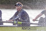 The Boat Race season 2016 - Women's Boat Race Trial Eights (OUWBC, Oxford): "Charybdis" , here 6-Elo Luik, almost hidden behind spray.
River Thames between Putney Bridge and Mortlake,
London SW15,

United Kingdom,
on 10 December 2015 at 12:29, image #257