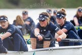 The Boat Race season 2016 - Women's Boat Race Trial Eights (OUWBC, Oxford): "Scylla", here stroke-Emma Lukasiewicz, 7-Lauren Kedar, 6-Joanne Jansen.
River Thames between Putney Bridge and Mortlake,
London SW15,

United Kingdom,
on 10 December 2015 at 12:31, image #266