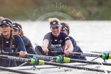 The Boat Race season 2016 - Women's Boat Race Trial Eights (OUWBC, Oxford): "Scylla", here 4-Rebecca Te Water Naude, 3-Elettra Ardissino, 2-Merel Lefferts, bow-Issy Dodds.
River Thames between Putney Bridge and Mortlake,
London SW15,

United Kingdom,
on 10 December 2015 at 12:31, image #269