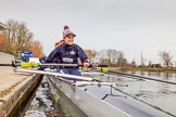 The Boat Race season 2016 - OUWBC training Wallingford: Flo Pickles, stroke in Osiris, the OUWBC reserve boat.
River Thames,
Wallingford,
Oxfordshire,

on 29 February 2016 at 15:19, image #39