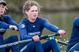 The Boat Race season 2016 - OUWBC training Wallingford: Dutch rower Joanne Jansen, 3 seat in the OUWBC Blue Boat.
River Thames,
Wallingford,
Oxfordshire,

on 29 February 2016 at 16:31, image #115