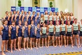 The Boat Race season 2016 - Crew Announcement and Weigh-In: The Cancer Research Boat Races Crew Announcement group photos - the Oxford women and men on the left, Cambridge on the right.
Westmister Hall, Westminster,
London SW11,

United Kingdom,
on 01 March 2016 at 10:31, image #87