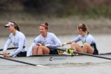 The Boat Race season 2018 - Women's Boat Race Trial Eights (CUWBC, Cambridge): Expecto Patronum:  6-Thea Zabell, 5-Kelsey Barolak, 4-Laura Foster.
River Thames between Putney Bridge and Mortlake,
London SW15,

United Kingdom,
on 05 December 2017 at 12:37, image #35