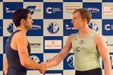 The Boat Race season 2017 - Crew Announcement and Weigh-In: Stroke Vassilis Ragoussis (OUBC) and Henry Meek (CUBC).
The Francis Crick Institute,
London NW1,

United Kingdom,
on 14 March 2017 at 11:41, image #106