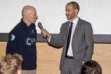 The Boat Race season 2017 - Crew Announcement and Weigh-In: OUBC Head Coach Sean Bowden with BBC Sport commentator Andrew Cotter.
The Francis Crick Institute,
London NW1,

United Kingdom,
on 14 March 2017 at 11:44, image #115