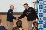 The Boat Race season 2017 - Crew Announcement and Weigh-In: OUBC Head Coach Seab=n Bowden and CUBC Head Coach Steve Trapmore.
The Francis Crick Institute,
London NW1,

United Kingdom,
on 14 March 2017 at 11:45, image #117