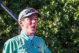 The Boat Race season 2017 -  The Cancer Research Women's Boat Race: CUWBC cox Matthew Holland, covered in Champagne, leaving the price giving.
River Thames between Putney Bridge and Mortlake,
London SW15,

United Kingdom,
on 02 April 2017 at 17:14, image #302