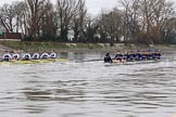 The Boat Race season 2018 - Women's Boat Race Trial Eights (OUWBC, Oxford): "Coursing River" - 7 Juliette Perry, 6 Katherine Erickson.
River Thames between Putney Bridge and Mortlake,
London SW15,

United Kingdom,
on 21 January 2018 at 14:30, image #74