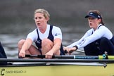 The Boat Race season 2018 - Women's Boat Race Trial Eights (OUWBC, Oxford): "Coursing River" - 5 Morgan McGovern, 4 Anna Murgatroyd.
River Thames between Putney Bridge and Mortlake,
London SW15,

United Kingdom,
on 21 January 2018 at 14:38, image #128