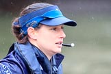 The Boat Race season 2018 - Women's Boat Race Trial Eights (OUWBC, Oxford): "Great Typhoon" cox Jessica Buck after the race.
River Thames between Putney Bridge and Mortlake,
London SW15,

United Kingdom,
on 21 January 2018 at 14:48, image #190