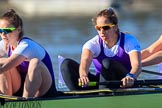 The Women's Boat Race season 2018 - fixture CUWBC vs. ULBC: The ULBC Eight, here stroke Issy Powel, 7 Jordan Cole-Huissan.
River Thames between Putney Bridge and Mortlake,
London SW15,

United Kingdom,
on 17 February 2018 at 13:12, image #69