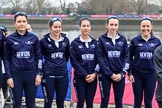 The Cancer Research UK Women's Boat Race 2018: The reserve boat toss - here, for Oxford's Osiris, 5 seat Sarah Payne Riches, 4 Rachel Anderson, 3 Madeline Goss, 2 Laura Depner, and bow Matlida Edwards.
River Thames between Putney Bridge and Mortlake,
London SW15,

United Kingdom,
on 24 March 2018 at 14:54, image #64