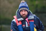 The Cancer Research UK Women's Boat Race 2018: CUWBC Head Coach Rob Baker.
River Thames between Putney Bridge and Mortlake,
London SW15,

United Kingdom,
on 24 March 2018 at 16:39, image #183