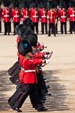 Trooping the Colour 2009: No. 1 Guard, 1st Battalion Irish Guards, the Escort for the Colour, is marching foreward to take posession of the Colour..
Horse Guards Parade, Westminster,
London SW1,

United Kingdom,
on 13 June 2009 at 11:18, image #182