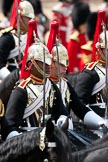 Trooping the Colour 2009: The Ride Past - Trooper from The Blues and Royals with their swords drawn..
Horse Guards Parade, Westminster,
London SW1,

United Kingdom,
on 13 June 2009 at 11:57, image #236