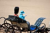 Trooping the Colour 2009: March Off - the ivory mounted phaeton with HM The Queen and HRH Prince Philip, The Duke of Edinburgh, leaving Horse Guards Parade..
Horse Guards Parade, Westminster,
London SW1,

United Kingdom,
on 13 June 2009 at 12:12, image #261