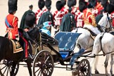 Trooping the Colour 2009: March Off - the ivory mounted phaeton with HM The Queen and HRH Prince Philip, The Duke of Edinburgh, leaving Horse Guards Parade, followed by the Royal Colonels, here HRH Prince Charles, The Prince of Wales..
Horse Guards Parade, Westminster,
London SW1,

United Kingdom,
on 13 June 2009 at 12:12, image #262