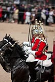 Trooping the Colour 2009: Four Troopers of The Life Guards and part of the Royal Procession, at the end of the parade..
Horse Guards Parade, Westminster,
London SW1,

United Kingdom,
on 13 June 2009 at 12:14, image #267