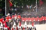 Trooping the Colour 2009: March Off - the footguards disappearing in a cloud of dust, followed by the 'rear part' of the Royal Procession..
Horse Guards Parade, Westminster,
London SW1,

United Kingdom,
on 13 June 2009 at 12:15, image #270