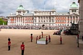 Trooping the Colour 2010: Old Admiralty Building and the Admiralty Citadel (covered in ivy).

The photo the saluting dais from which Her Majesty will watch the parade is assembled, under the watchful eyes of the Regimental Colour Sergeant..
Horse Guards Parade, Westminster,
London SW1,
Greater London,
United Kingdom,
on 12 June 2010 at 10:52, image #42