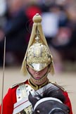 Trooping the Colour 2010: One of the four Troopers of the Life Guards from the end of the Royal Procession..
Horse Guards Parade, Westminster,
London SW1,
Greater London,
United Kingdom,
on 12 June 2010 at 11:03, image #77