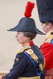 Trooping the Colour 2010: Anne, Princess Royal, only daughter of Queen Elizabeth II and Prince Philip, Duke of Edinburgh and Colonel of the Blues and Royals, attending the parade as Royal Colonels..
Horse Guards Parade, Westminster,
London SW1,
Greater London,
United Kingdom,
on 12 June 2010 at 11:09, image #102