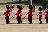 The Colonel's Review 2011: The 'Keepers of the Ground' marching off. During the parade they marked the position of the individua divisions on the parade ground with their marker flags..
Horse Guards Parade, Westminster,
London SW1,

United Kingdom,
on 04 June 2011 at 12:12, image #307