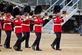 The Major General's Review 2011: Trombonists from the Band of the Welsh Guards..
Horse Guards Parade, Westminster,
London SW1,
Greater London,
United Kingdom,
on 28 May 2011 at 10:13, image #17