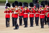 The Major General's Review 2011: Drum Major Tony Taylor, No. 7 Company Coldstream Guards, leading the Band of the Irish Guards..
Horse Guards Parade, Westminster,
London SW1,
Greater London,
United Kingdom,
on 28 May 2011 at 10:18, image #25