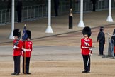 The Major General's Review 2011: The Garrison Sergeant Major, WO1 William Mott OBE, Welsh Guards, takes up a position in the corner of the Parade ground to see whether the flankmen of each Guard formation stands precisely on the spot where he should be..
Horse Guards Parade, Westminster,
London SW1,
Greater London,
United Kingdom,
on 28 May 2011 at 10:19, image #27