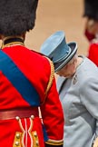 Trooping the Colour 2011: HM The Queen about to sit down after having watched the March Past..
Horse Guards Parade, Westminster,
London SW1,
Greater London,
United Kingdom,
on 11 June 2011 at 11:40, image #258