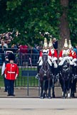 Trooping the Colour 2011: Household Cavalry: The Life Guards, at the St.James's Park side of Horse Guards Parade, lots of spectators watching the parade from the park..
Horse Guards Parade, Westminster,
London SW1,
Greater London,
United Kingdom,
on 11 June 2011 at 11:45, image #291