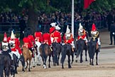 Trooping the Colour 2011: Marching off - the rear part of the Royal Procession, followed by the four troopers of The Life Guards and four troopers of The Blues and Royals..
Horse Guards Parade, Westminster,
London SW1,
Greater London,
United Kingdom,
on 11 June 2011 at 12:13, image #436