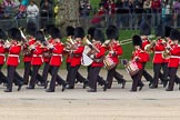 The Colonel's Review 2012: The Band of the Scots Guards arriving at Horse Guards Parade..
Horse Guards Parade, Westminster,
London SW1,

United Kingdom,
on 09 June 2012 at 10:14, image #29