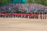 The Colonel's Review 2012: The Band of the Welsh Guards, which arrived first, is already in position, the Band of the Scots Guards is marching into their position..
Horse Guards Parade, Westminster,
London SW1,

United Kingdom,
on 09 June 2012 at 10:17, image #36