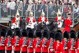 The Colonel's Review 2012: Two Grooms of the Royal Household, followed by four Troopers of the Life Guards..
Horse Guards Parade, Westminster,
London SW1,

United Kingdom,
on 09 June 2012 at 10:58, image #156